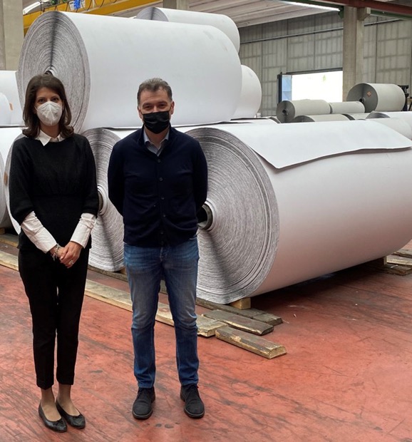 The MAG 97 sales department at one of the oldest cardboard factories in Europe
